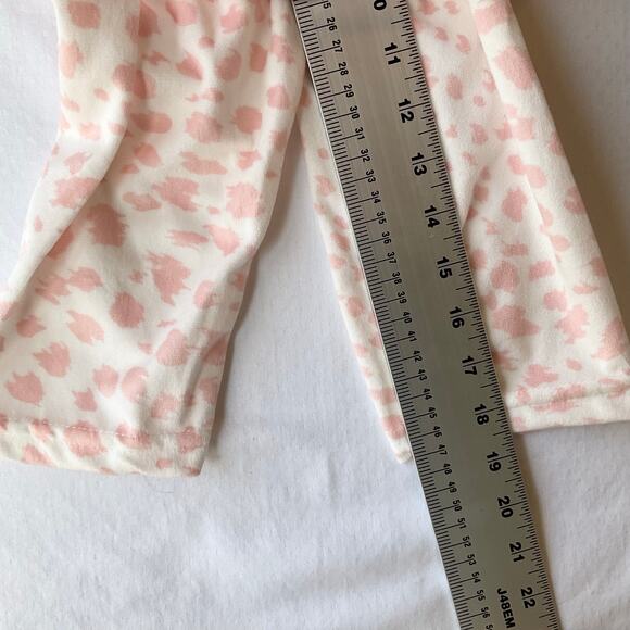 Delias Girl Toddler Girl’s So Soft Long Sleeve Pijama Set size 24M, Leopard Pink - Picture 4 of 9